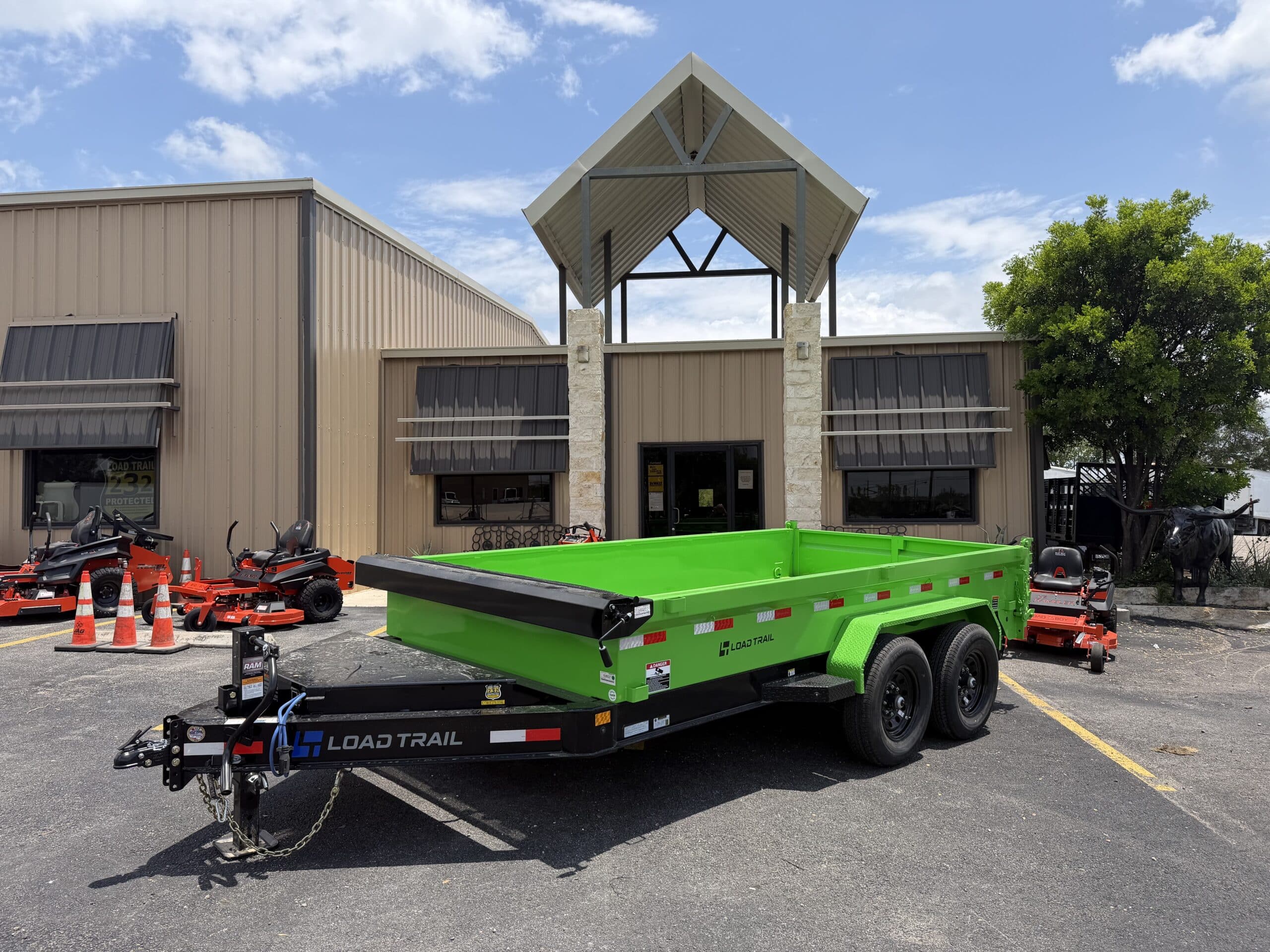 2026 Load Trail 7’X14’X1.5’ 14K BP Dump (8″X13Lb. I-Beam) – #LT4008027